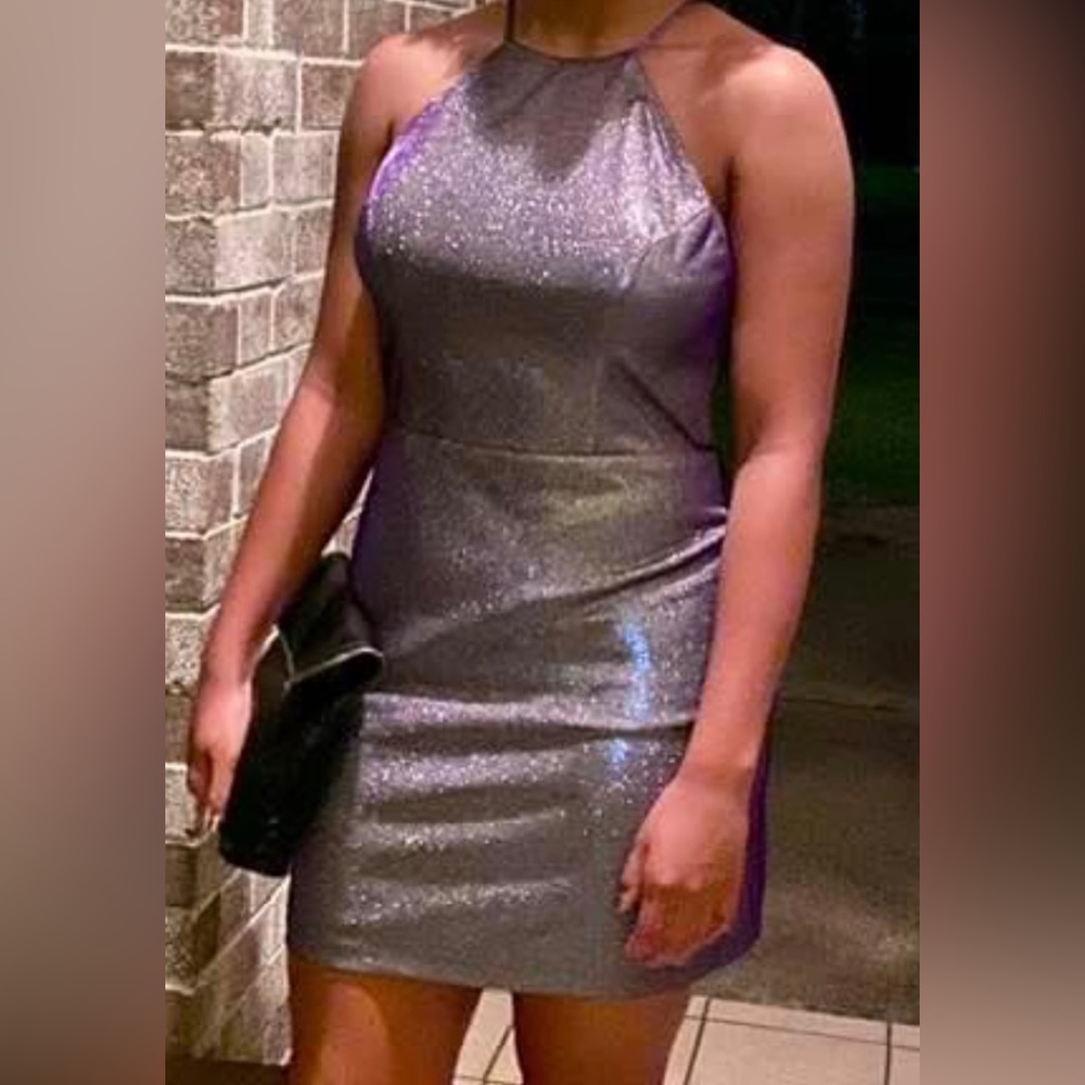 Metallic/Shimmer Purple dress